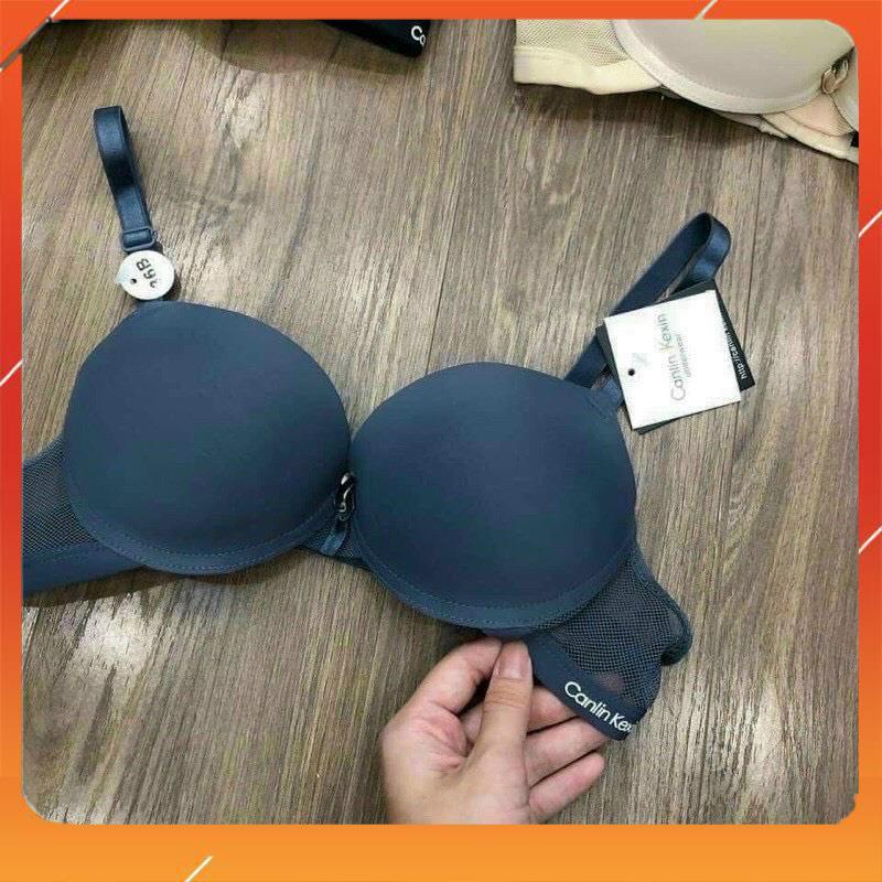 [Áo ngực siêu nâng đẩy] Áo lót nữ su đúc có gọng trơn, đệm dày, quai lưới Canlin Kexin, Mã A5859