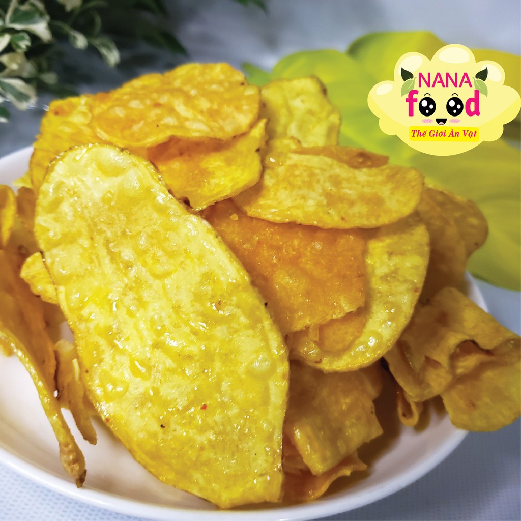 Khoai lang sấy mật ong, khoai lang sấy NaNaFood túi 500gr - thơm ngon ròn rụm - đặc sản Đà Lạt