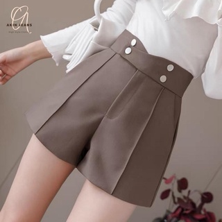 Quần Đùi Cạp Chéo Lưng Cao Cấp, Quần Short 4 Khuy Vải Vitex Cực Sang Chảnh, Akin Jeans S4K