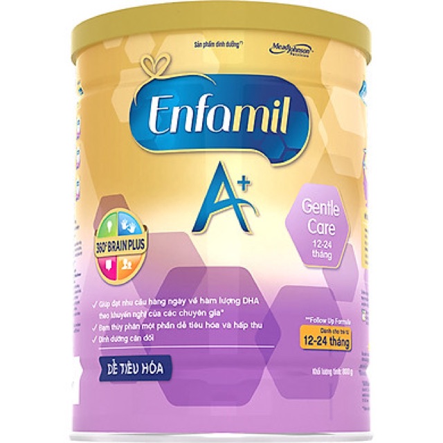 Sữa bột Enfamil A+ Gentle Care 900g