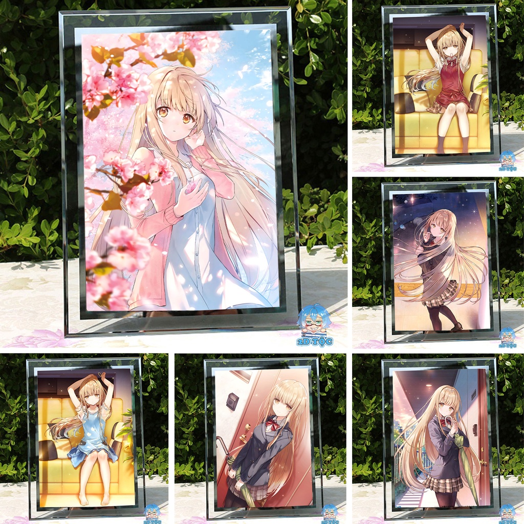 Khung Kính A4 Thiên sứ nhà bên (1) - Khung ảnh - Tranh Poster để bàn by 2D Tộc Shop - Otonari no Tenshi-sama