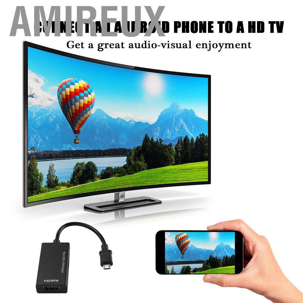 SAMSUNG Dây Cáp Kết Nối Hdmi 1080p Hd Tv Sang Micro Usb Dành Cho Điện Thoại Android