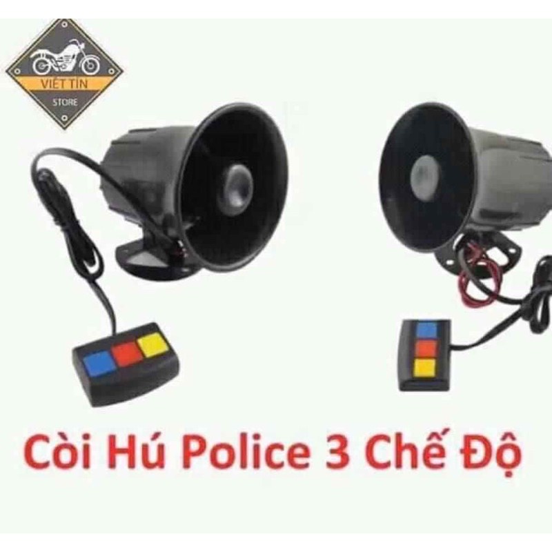 Còi Hú Cảnh Sát 3 Chế Độ Còi Cảnh Sát Còi Cứu Thương [ Có Video ]