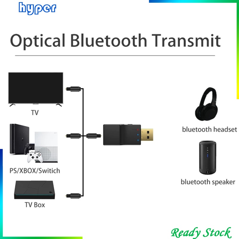 Bluetooth 5.0 USB Audio Transmitter Adapter for Switch TV Speakers Computer