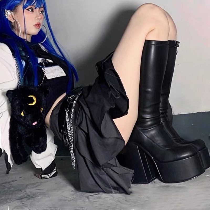 (HÀNG ORDER) BỐT ĐÙI B195 ĐẾ CAO 9CM | BigBuy360 - bigbuy360.vn