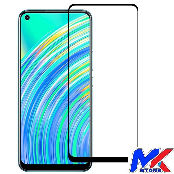 Kính cường lực bảo vệ màn hình ĐT Realme C17 full màn hình full keo - tặng bộ giấy lau kính trị giá 10K
