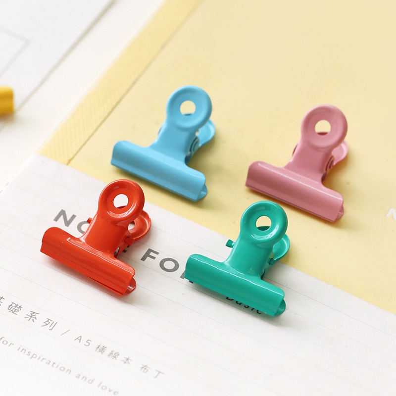 Kẹp Giấy Kim Loại Màu Sắc Ngọt Ngào Kích Thước 3cm