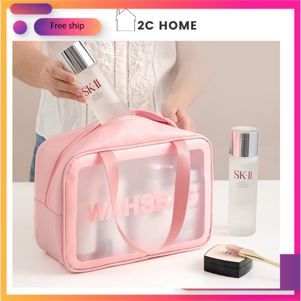 Set 3 túi đựng mỹ phẩm, Đồ trang điểm du lịch chống thấm nước Washbag Hàng đẹp – 2C Home