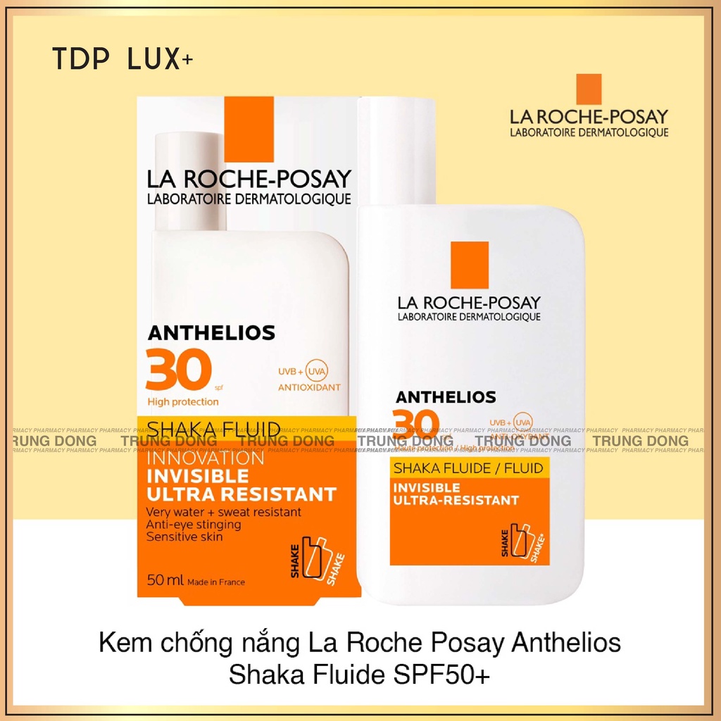 Kem Chống Nắng LA ROCHE POSAY Pháp, Anthelios Shaka Fluid SPF 50+ Cho Da Nhạy Cảm - Trung Đông Pharmacy