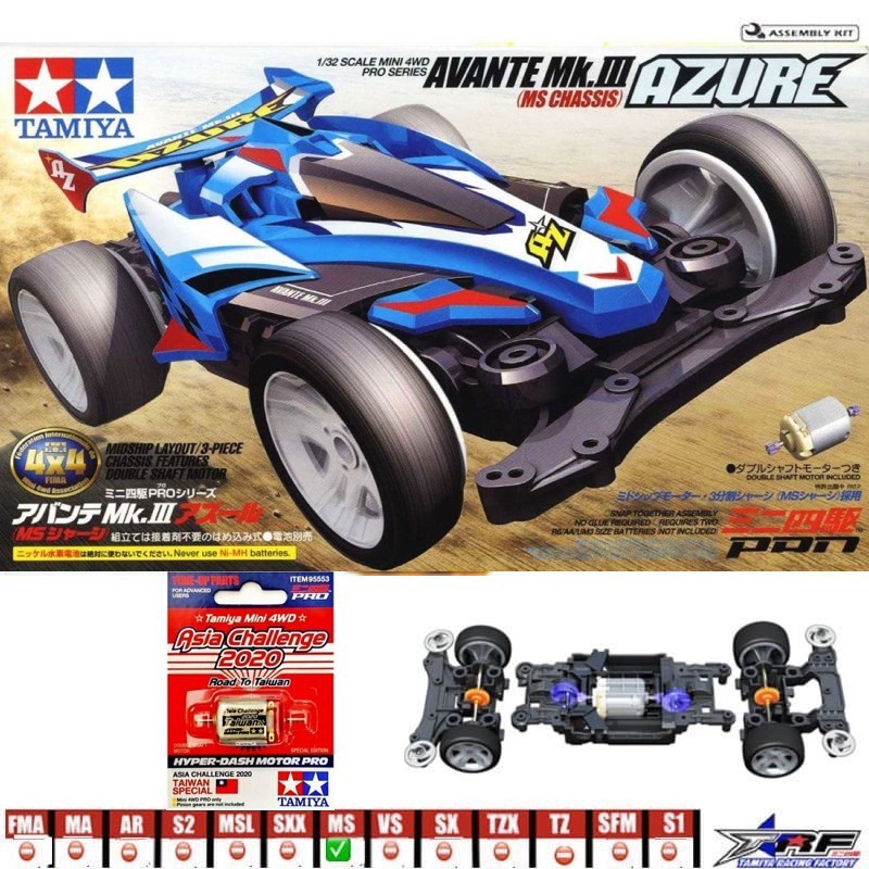 Động Cơ Tamiya 18626 Avante Mk Iii Azure & Motor Pro