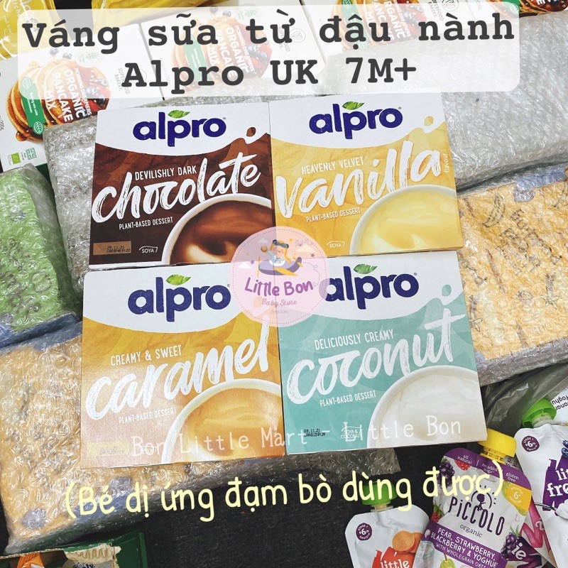 Váng đậu nành Alpro UK 7M+ (lốc 4 hũ x 100gr)_Date 17/10/2022