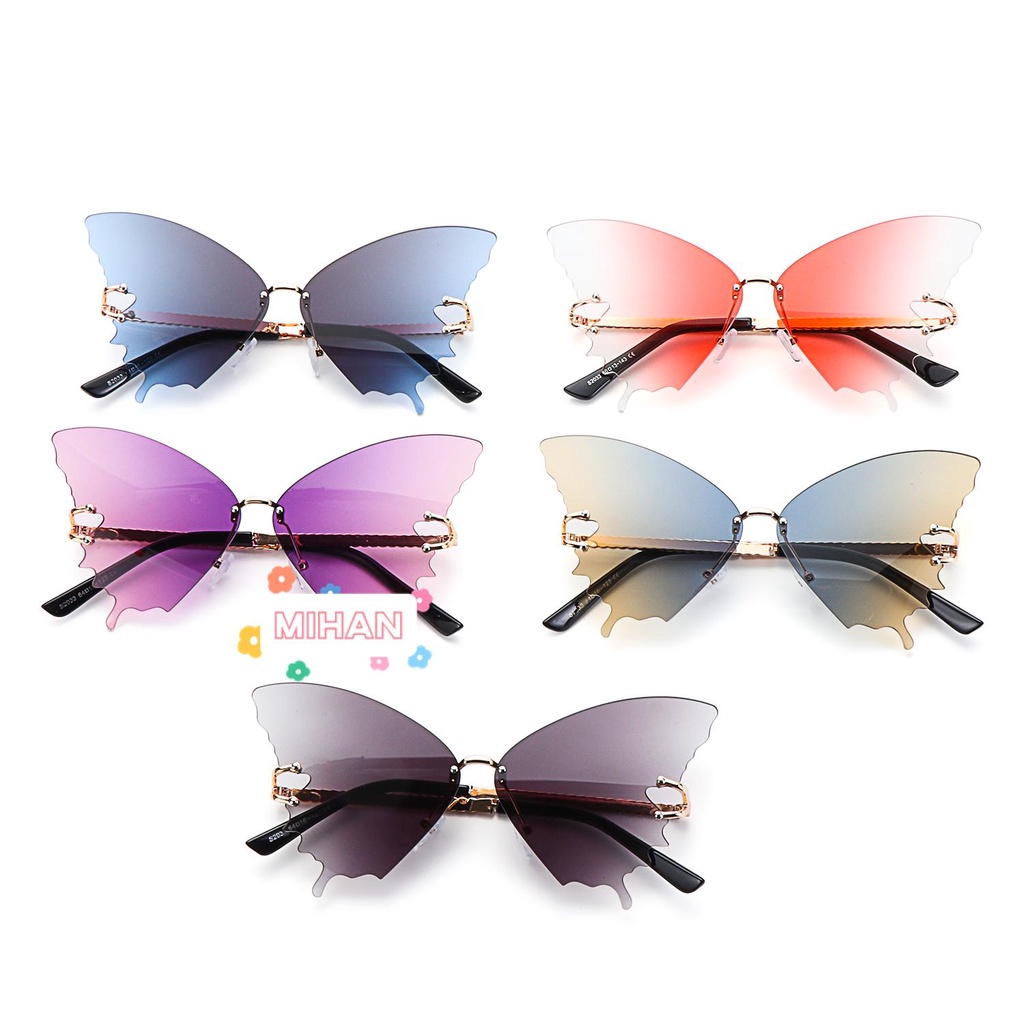 Kính Mát Gọng Cánh Bướm Thời Trang Vintage MIHAN1
