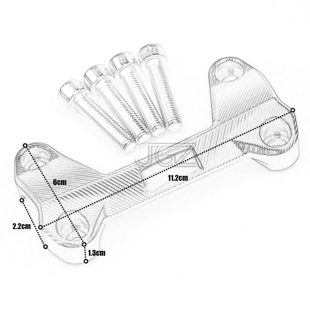 Phụ Kiện Kẹp Tay Lái Bằng Nhôm CNC Cho Xe Mô Tô KTM Duke 125 200 390 RC
