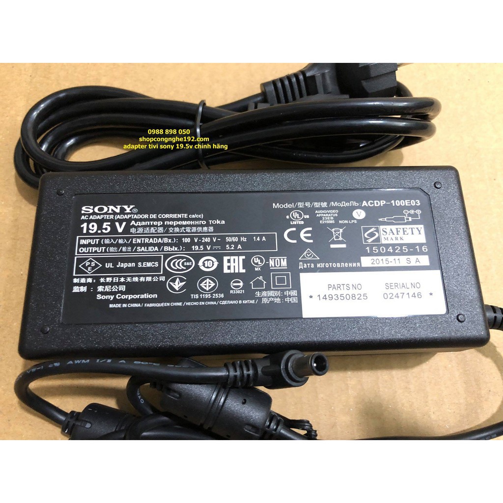 ADAPTER- NGUỒN TIVI SONY 19.5V 5.2A CHÍNH HÃNG shopphukien192 | BigBuy360 - bigbuy360.vn