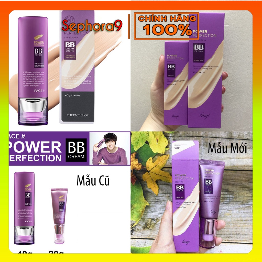 Kem nền đa năng TFS Power Perfect BB Cream The Face Shop Tím 20-40g