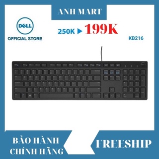 Bàn Phím Máy Tính Dell KB216 Có Dây 💖 FREESHIP 💖 Cho Máy Tính, Latop BH 12T