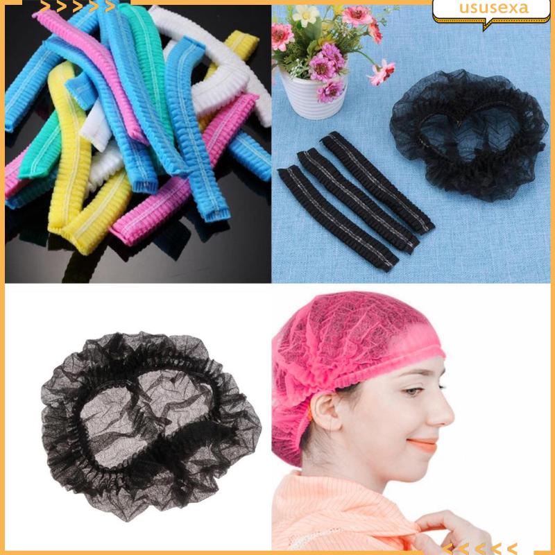 Set 100 Mũ Trùm Đầu Bằng Vải Không Dệt Sử Dụng Một Lần Cho Nhà Bếp