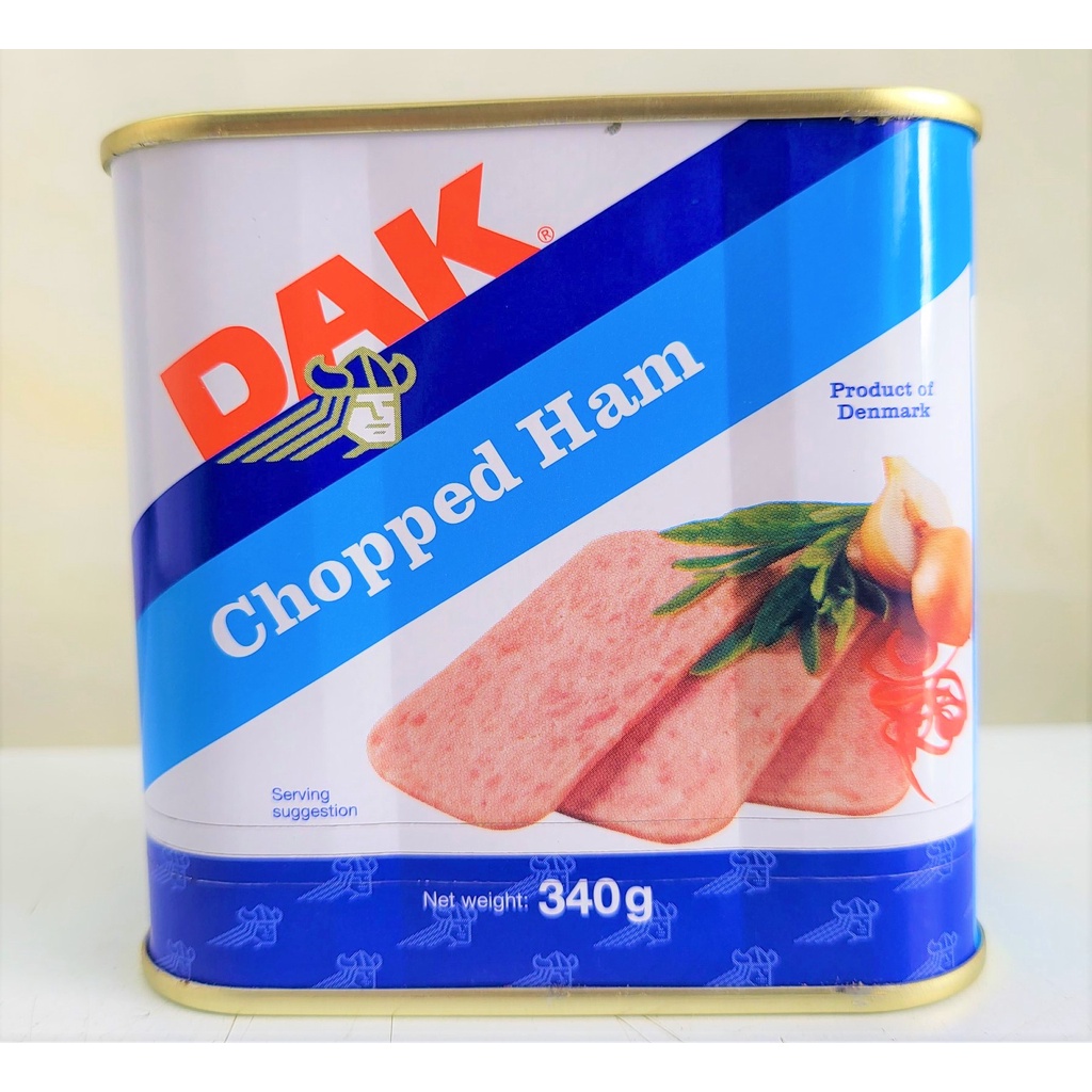 [Hộp vuông 340g [XANH BIỂN] PA TÊ THỊT HEO BĂM NHỎ [Denmark] DAK Chopped Ham (tgc-hk)