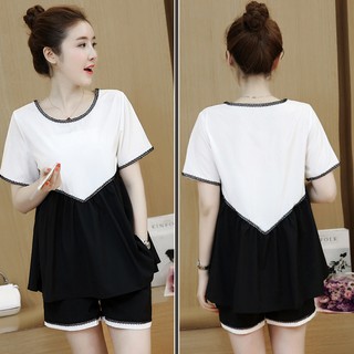  Bộ cát Nhật phối màu viền ren cho người béo mập