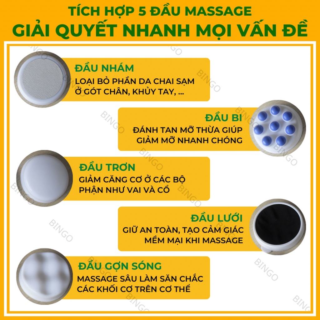 Máy massage cầm tay  Máy massage toàn thân Relax matxa bụng, lưng, cổ, tay, chân, vai - Đánh tan mỡ bụng