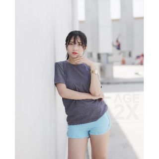 Áo thun unisex màu xám chuột đốm AGE2X