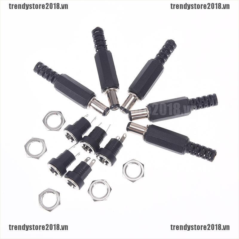 Set 5 Đầu Cắm Nguồn dc 5.5x2.1mm Chuyên Dụng
