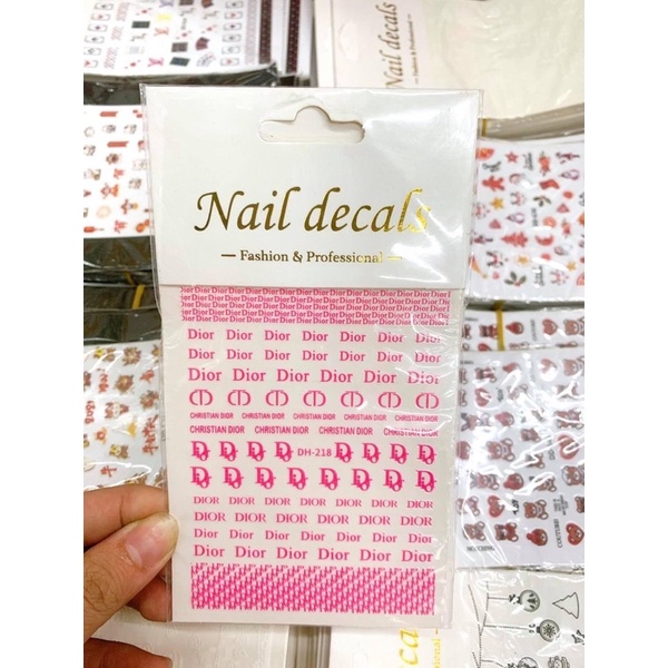 ( phụ kiện nail) sticker trang trí móng dd520