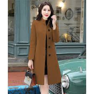 Áo khoác dạ tiểu thư dáng dài cao cấp