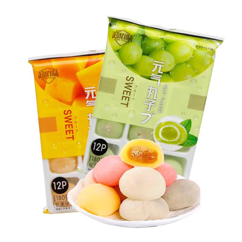 Mochi Kem Lạnh Vị Hoa Quả - Mochi Khay Gói 180G