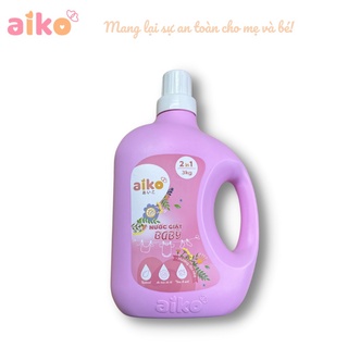 Nước giặt quần áo trẻ em aiko 3 lít - nước giặt xả quần áo cho bé aiko - ảnh sản phẩm 5