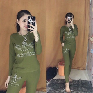 Đồ bộ thun tay dài adidas