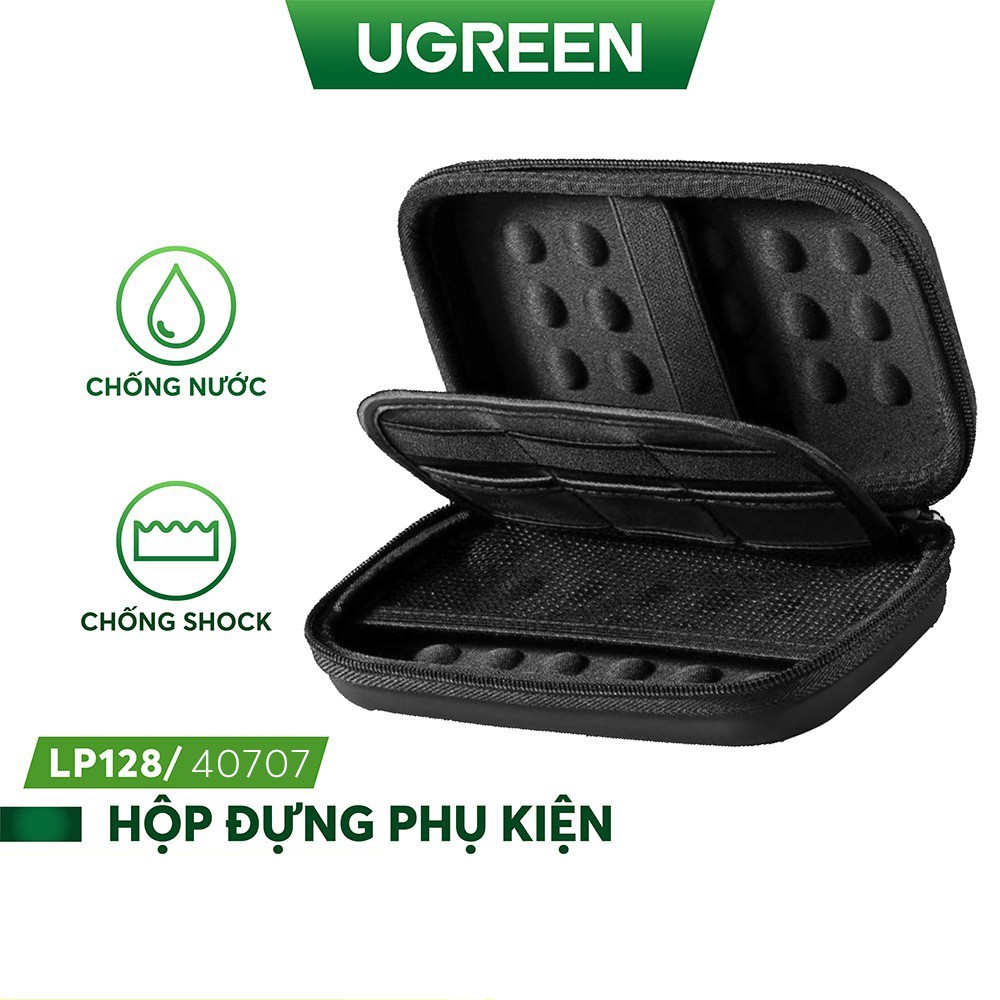 Hôp phụ kiện chống sốc đa năng UGREEN 40707 đựng ổ cứng 2.5", ổ Flash 16.5x10.3x4.5cm