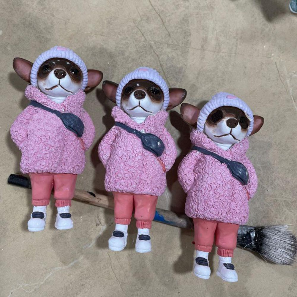Đồ Chơi Mô Hình Chó Chihuahua Dễ Thương Sáng Tạo Trang Trí Nhà Cửa