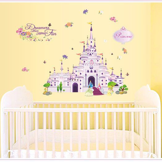 Decal dán tường Lâu đài Disney