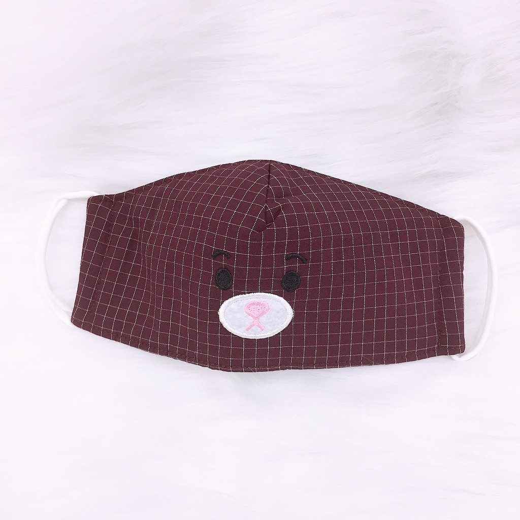Khẩu Trang Trẻ Em Caro Nhuyễn Duy Ngọc Cao Cấp dành cho bé từ 1 tuổi đến 3 tuổi, an toàn cho da bé, thời trang (9821)
