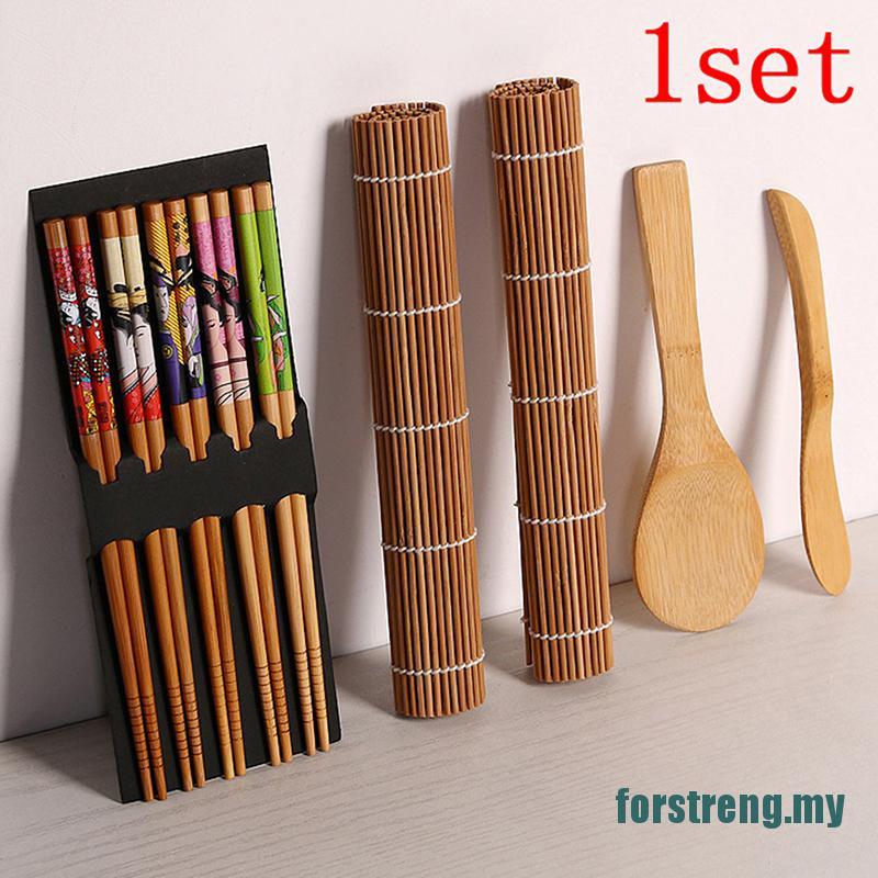 Set 14 Dụng Cụ Làm Sushi Bằng Tre Tiện Dụng Diy