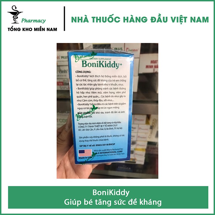 BoniKiddy - Giúp bé tăng sức đề kháng - Hộp 60 Viên