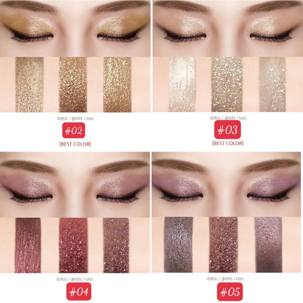 [DATE 01/23] Nhũ mắt lấp lánh TOUCH IN SOL Metallist Liquid Foil and Glitter Eye Shadow Duo (Hàn Quốc)