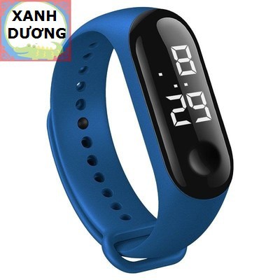 Đồng hồ Zmi-4 nhiều màu thay được dây cao su miband 3 4 mẫu nam nữ unisex cho trẻ em thể thao