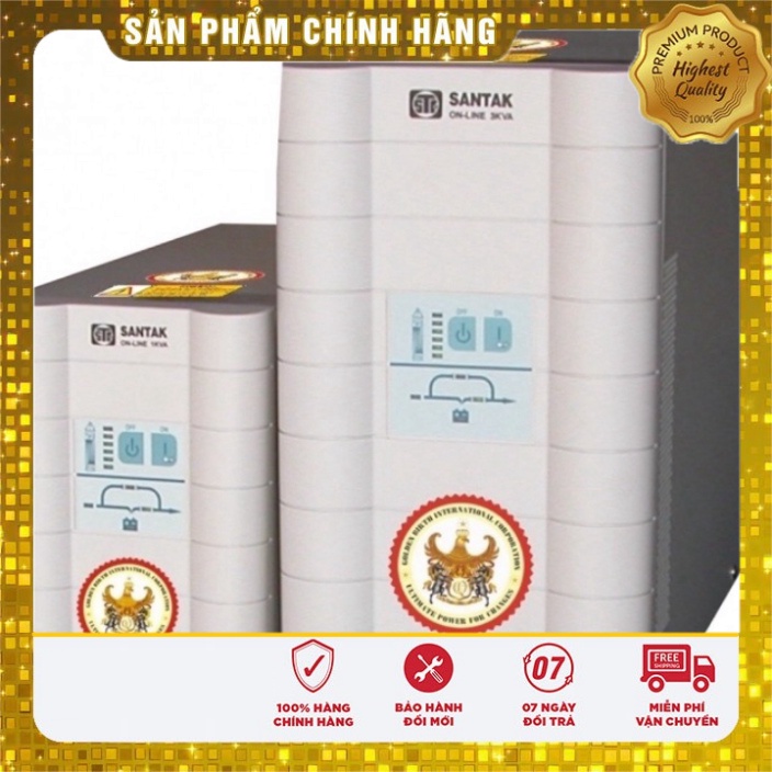 [ Shop Uy Tín ] Bộ lưu điện Online Santak C1K 1KVA 700W - Like New