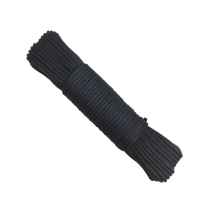 20 mét - Dây 1.5mm 80% cotton 20% PP có lõi, mềm mịn dùng làm macrame, sp handmade, dây áo khoác, dây tim