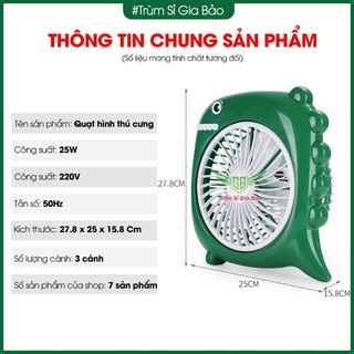 quạt hình thú cắm điện