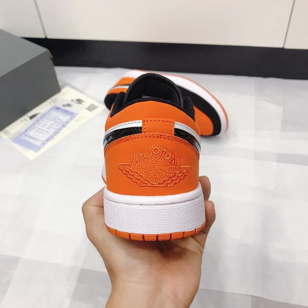 Giày JORDAN 1 low đen cam , giày sneaker jodan jd 1 thấp cổ màu cam , giày thể thao hot trend bản đẹp