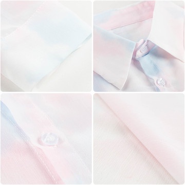 Áo Sơ Mi Chiffon Mỏng Tay Dài Chống Nắng Thời Trang Mùa Hè Cho Nữ