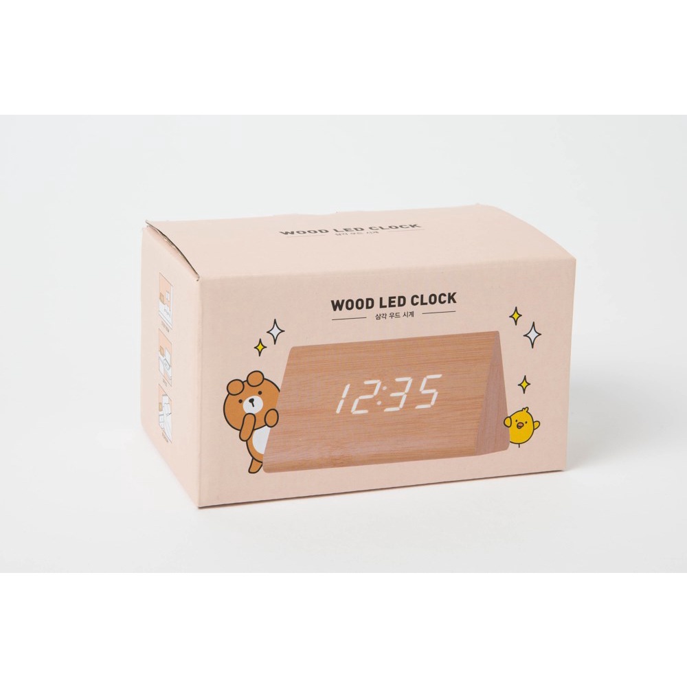 Đồng Hồ Để Bàn ARTBOX Hàn Quốc Hình Tam Giác Bằng Gỗ