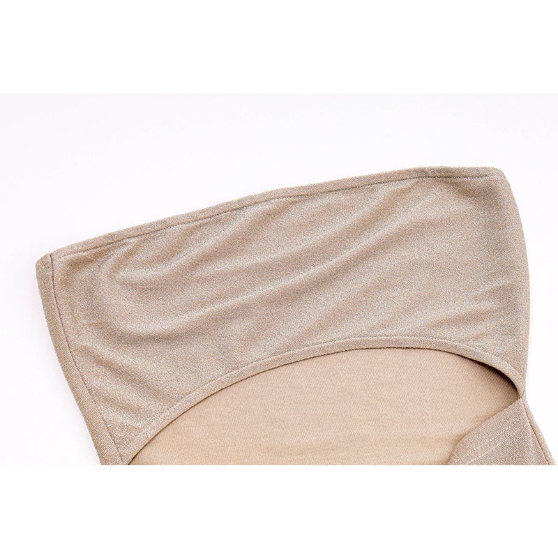 Đầm Trễ Vai Màu Trơn Thiết Kế Quyến Rũ Cho Nữ