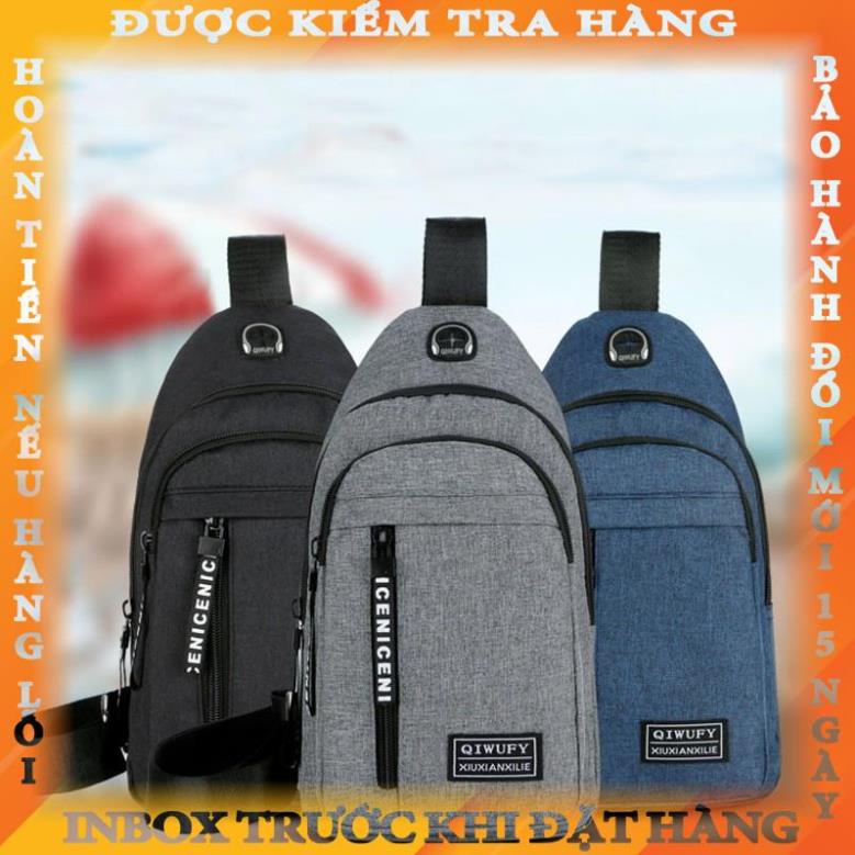 TÚI ĐEO CHÉO VẢI BỐ NHIỀU NGĂN TIỆN DỤNG NHỎ GỌN TX 9125 trangoc