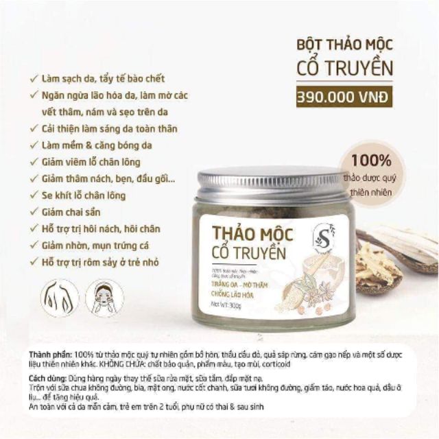 BỘT THẢO MỘC CỔ TRUYỀN SAMNATURAL