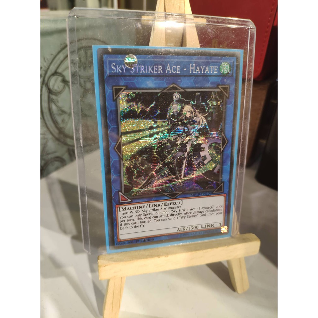 [ Dưa Hấu Yugioh ] Lá bài thẻ bài Sky Striker Ace - Hayate – Prismatic Secret Rare - Tặng bọc bài nhựa bảo quản