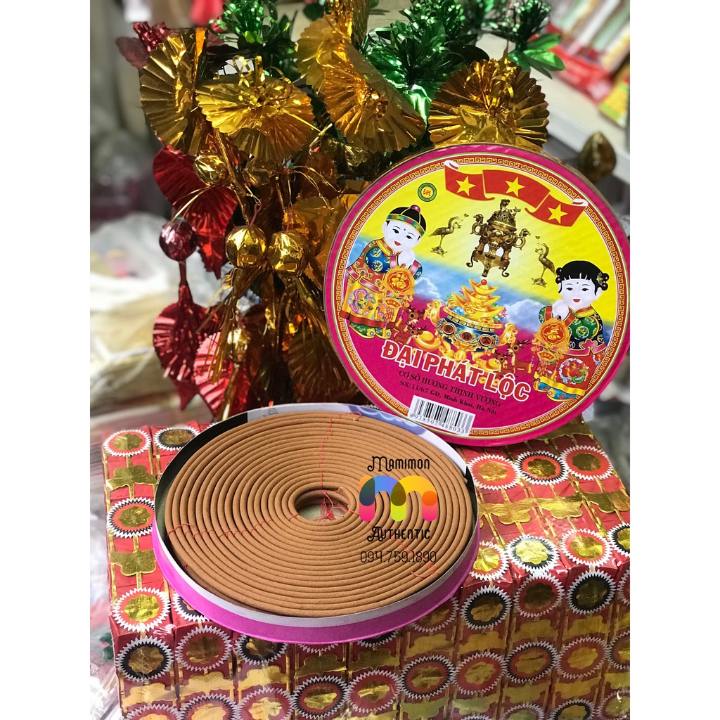 Hương vòng thơm loại 3 ngày dâng lễ chùa, tại gia, ..- Vàng Mã Kim Thu